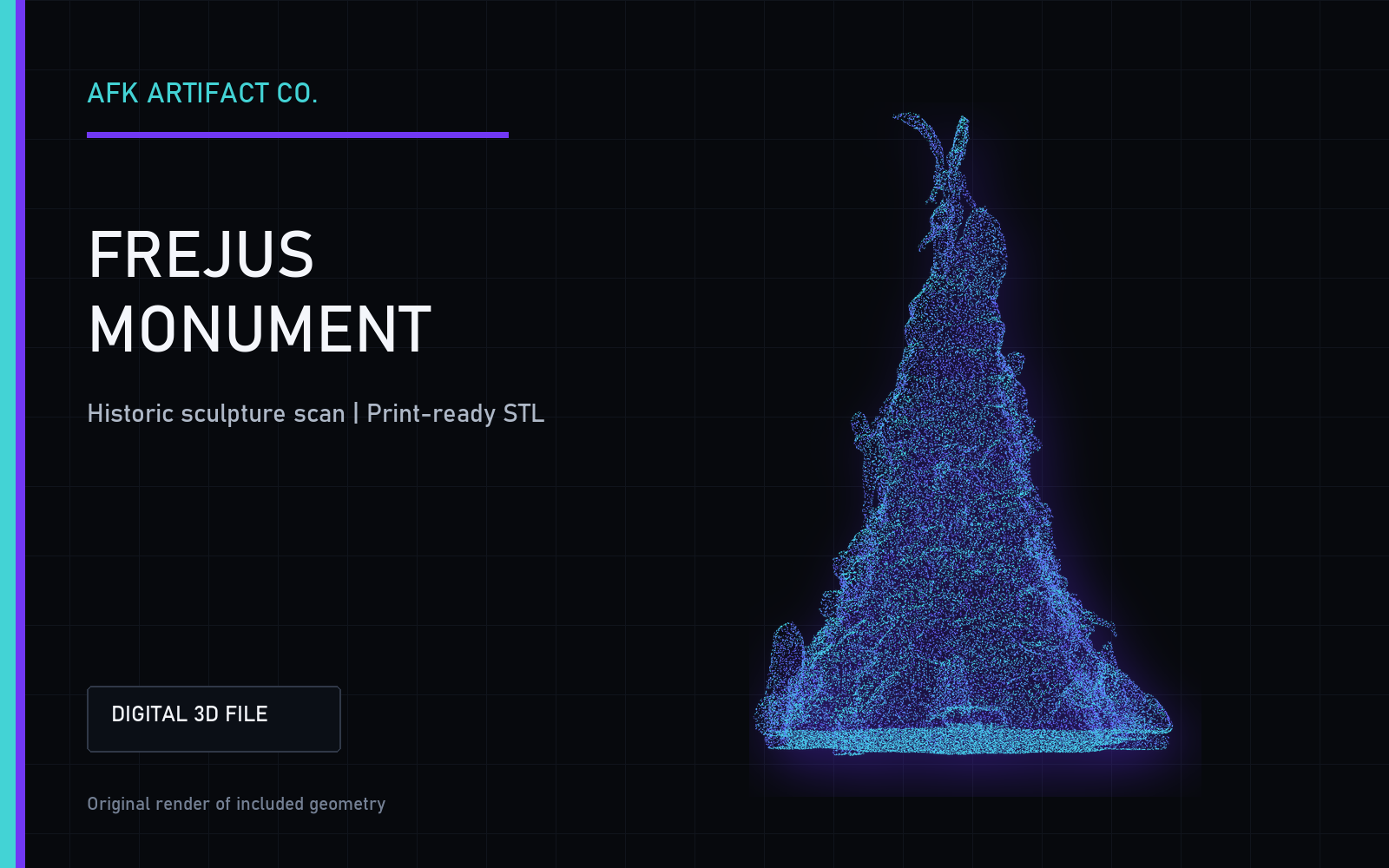 Frejus Monument - Printable STL title card