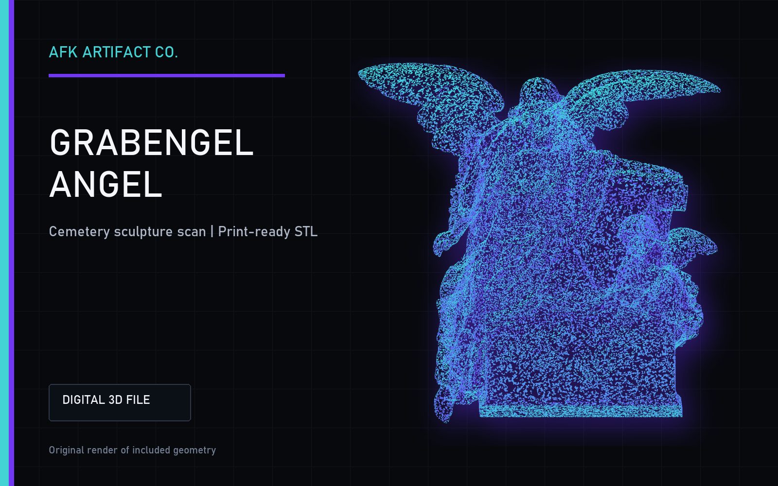 Grabengel Angel - Printable STL title card