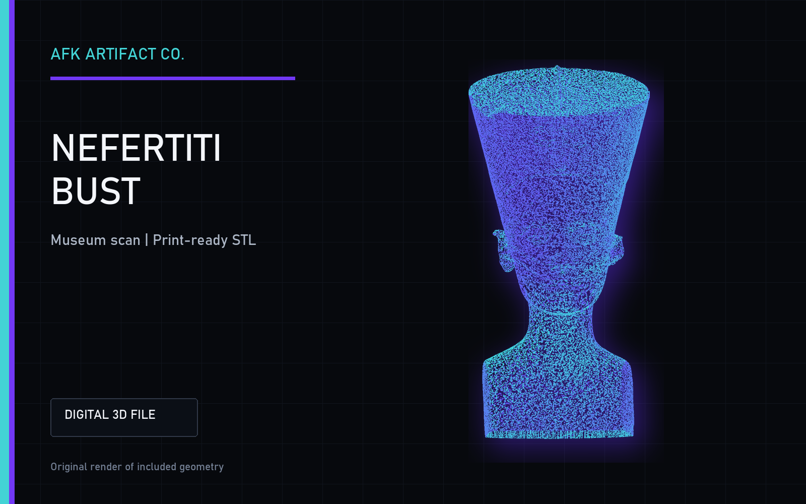 Nefertiti Bust - Printable STL title card