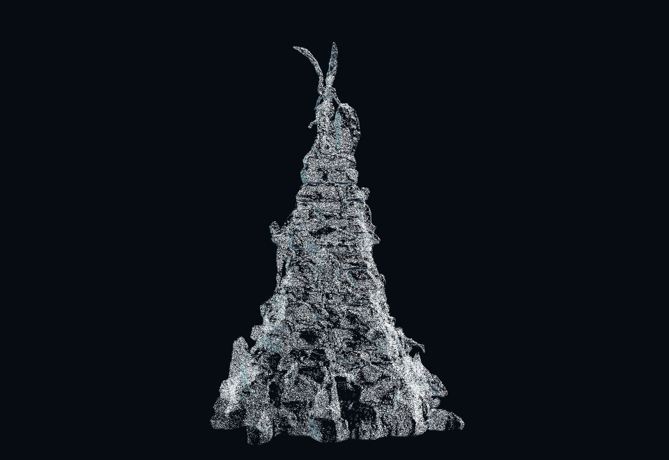 Solid 3D render of Frejus Monument included in Printable Artifact Collection - 8 STLs, primary view