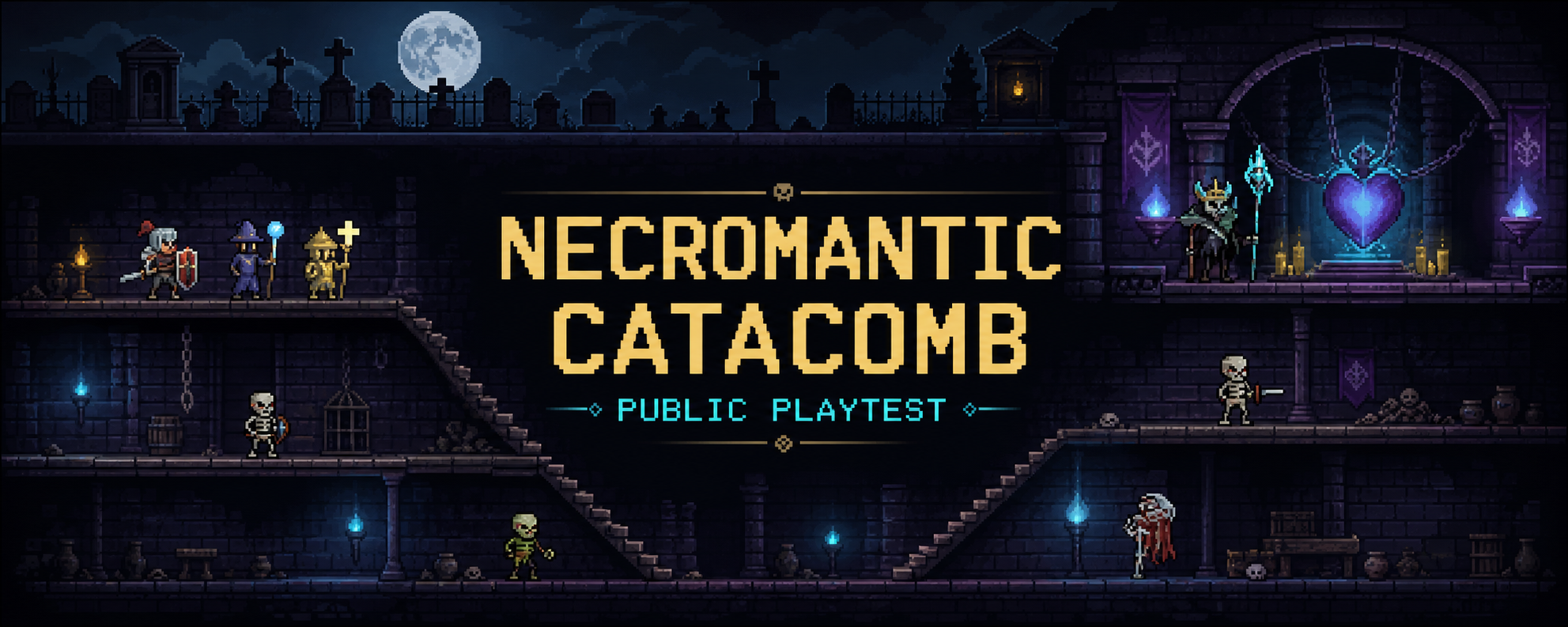 Necromantic Catacomb - Public Playtest title card